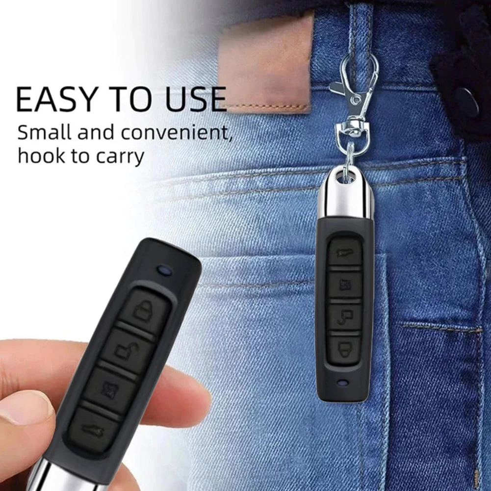 433MHZ Electric Cloning Gate Garage Door Car Key 4 Channel Clone Code Car Key Garage Gate Door Opener Remote Control Duplicator