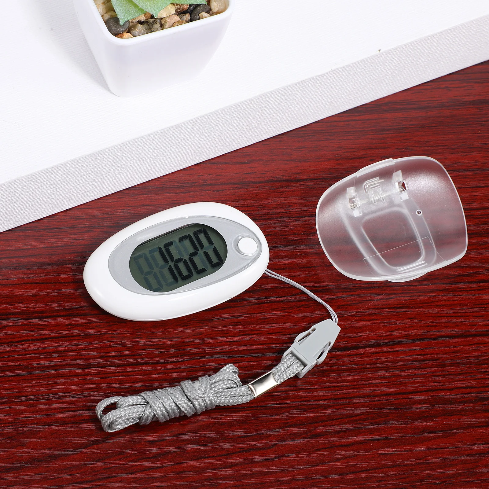 

1pcs Step Counter 3D Pedometer Accurate Clip On Walking Tracker Large Screen For Seniors Outdoor Hiking Fitness Sports Reusable