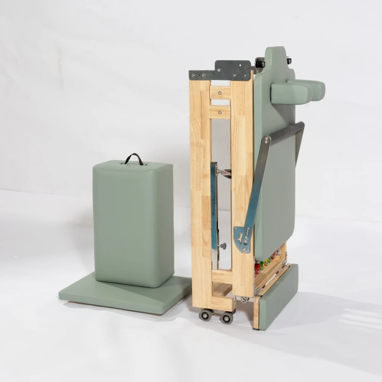 New High Quality Portable Home Reformer Pilates Machine Durable Wood Foldable Pilates Reformer
