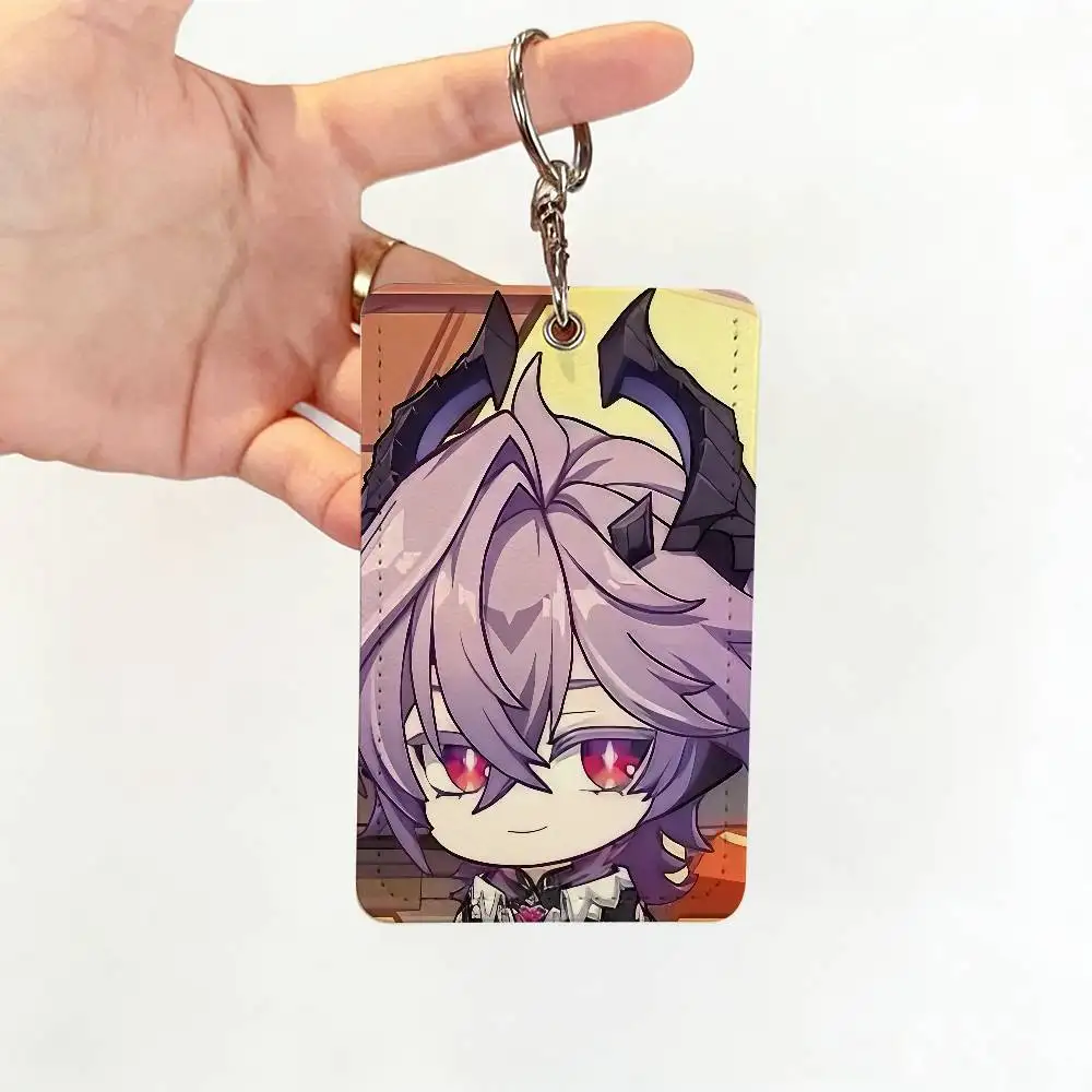 مشبك بطاقة Game Genshin Impact Durin Q، حافظة واقية لبطاقة الائتمان لحافلة البنك، بطاقة الهوية