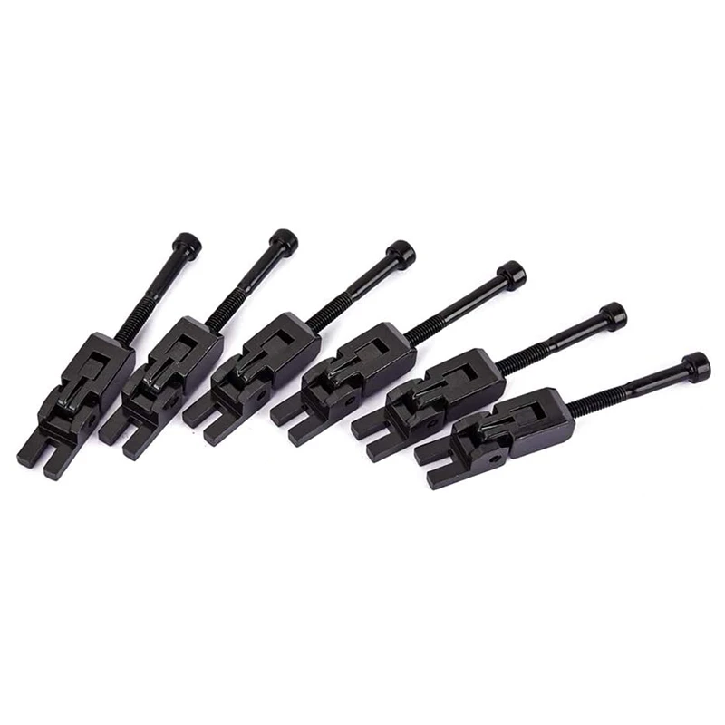 Set of 6 Double Locking System Locked Saddles for Floyd-Rose Guitar Tremolo Bridge(Black)