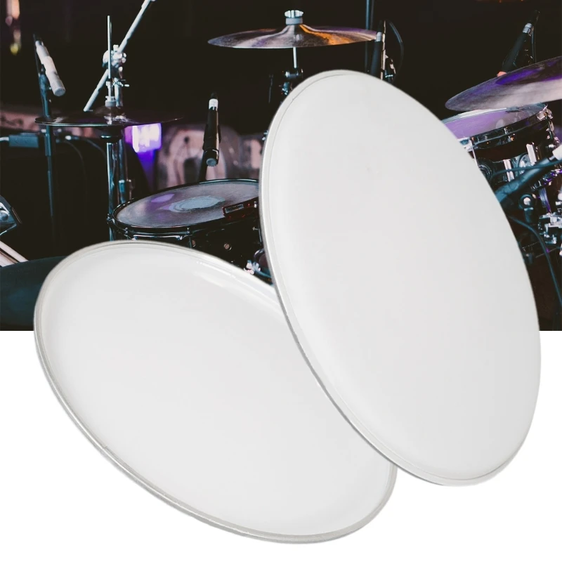 13inch/14inch White Drum Head Drum Skin Drum Skin Drumhead Protector Drum Part Accessory White Polyester Film Drum Skin