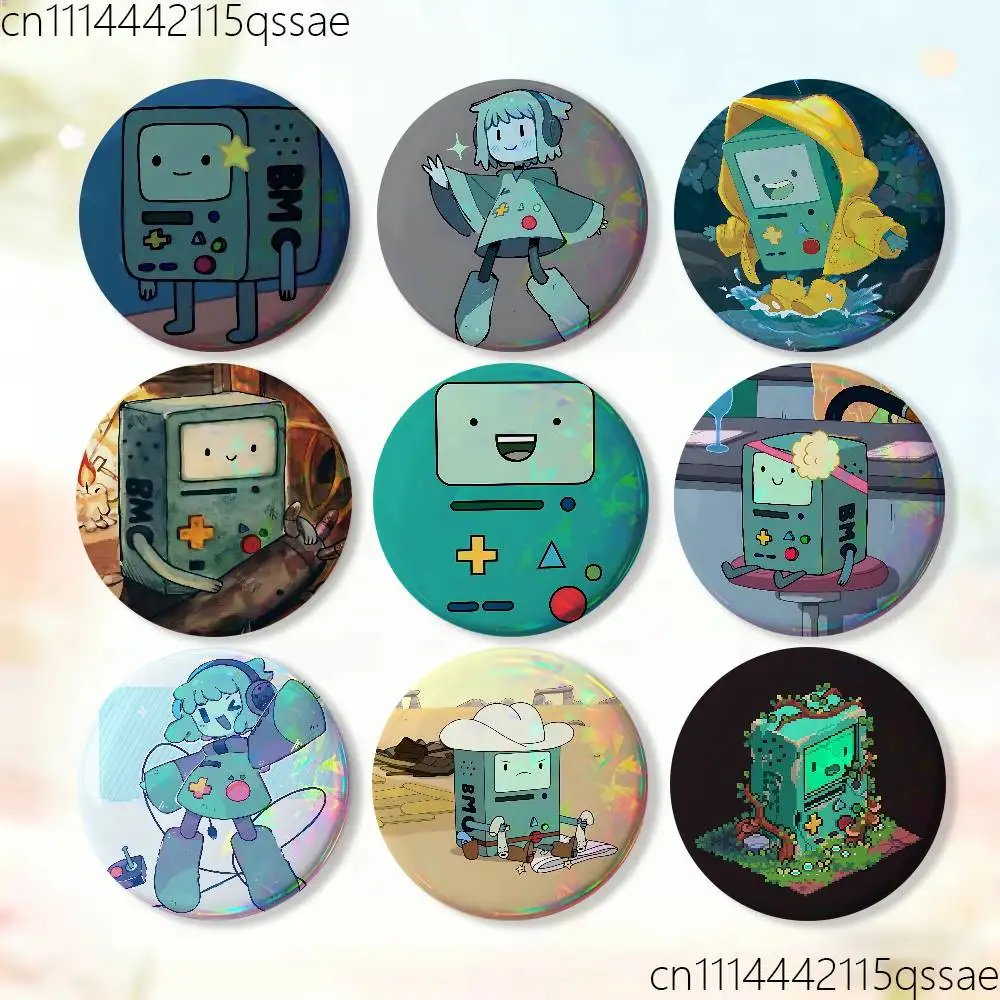 Car Dial Light Disk-BMO 25/32/44/58/75mm Round Cosplay Pin Bag Decor Fans Collect Friends Gifts Brooch Souvenir