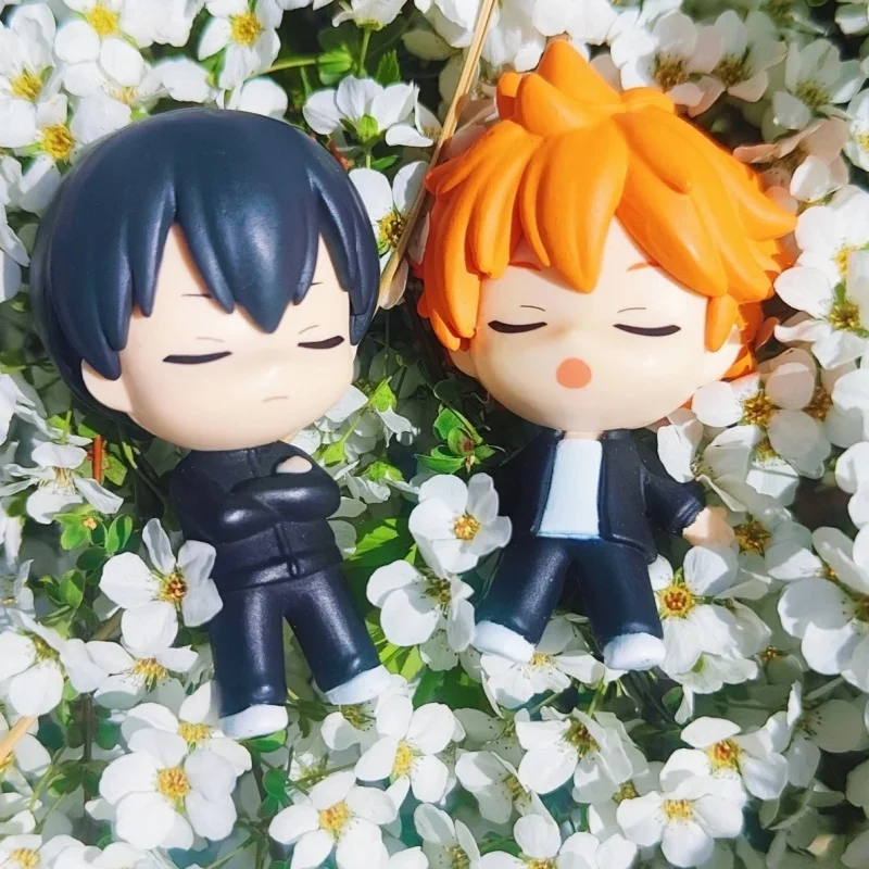 

Genuine Bandai Haikyuu!! Gashapon Toys Sleep Team Series Anime Figures Kozume Kenma Kuroo Tetsurou PVC Anime Action Model Toys