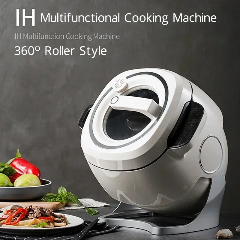 110 V/220 v Tamburo Macchina di Cottura Automatica 6L Fornello Automatico Robot Commerciale Robot Intelligente Macchina di Cottura 2000 W
