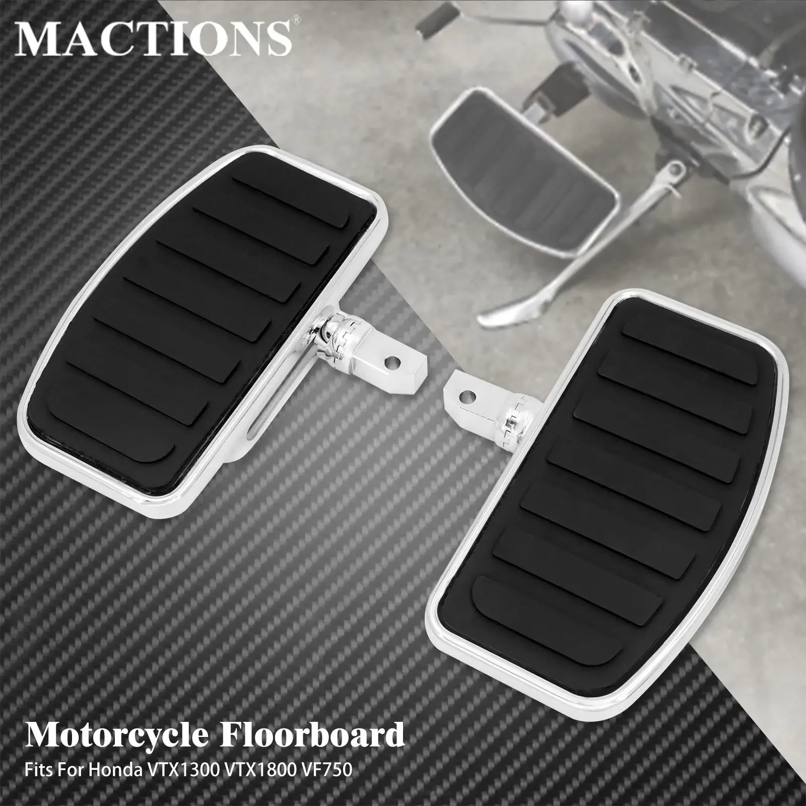 Podnóżek motocyklowy dla pasażera Podnóżki pedałowe dla Honda VTX 1300 1800 Dla Suzuki Boulevard C50 Intruder Volusia