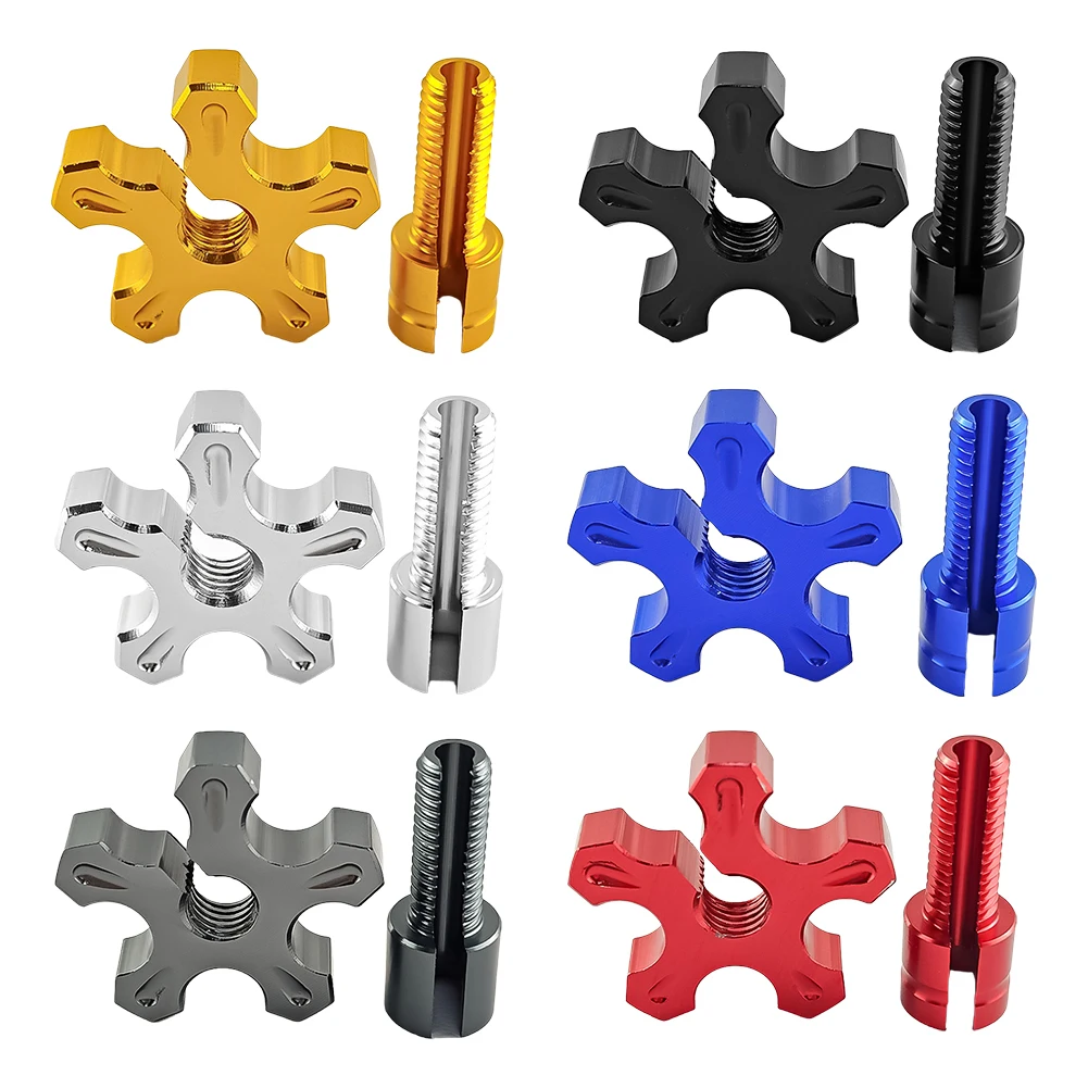 Motorcycle Brake Clutch Levers Cable Wire Adjuster Screw Aluminum Alloy Designed for Strong Protection and Long Service Life