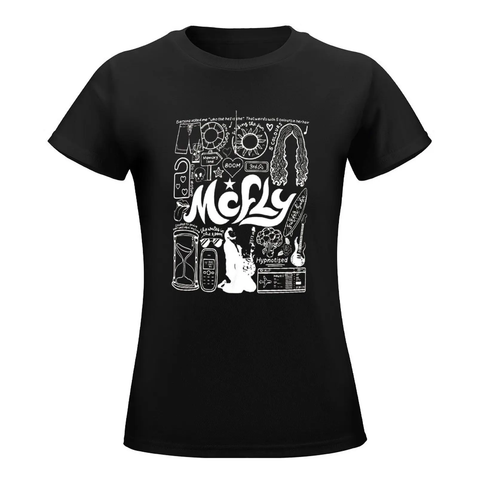 Mcfly band T-Shirt Aesthetic clothing blacks kawaii clothes T-shirts for Women