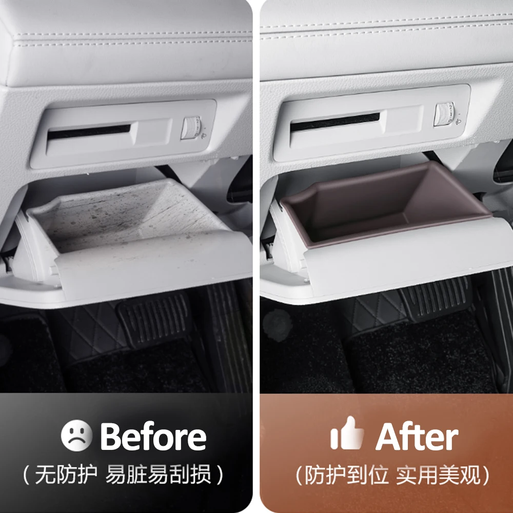 ل 2020-2025 BYD ختم U Sealion 6 أغنية زائد صندوق تخزين من السيليكون تحت عجلة القيادة سيارة مركز وحدة التحكم صندوق تخزين لوازم #2