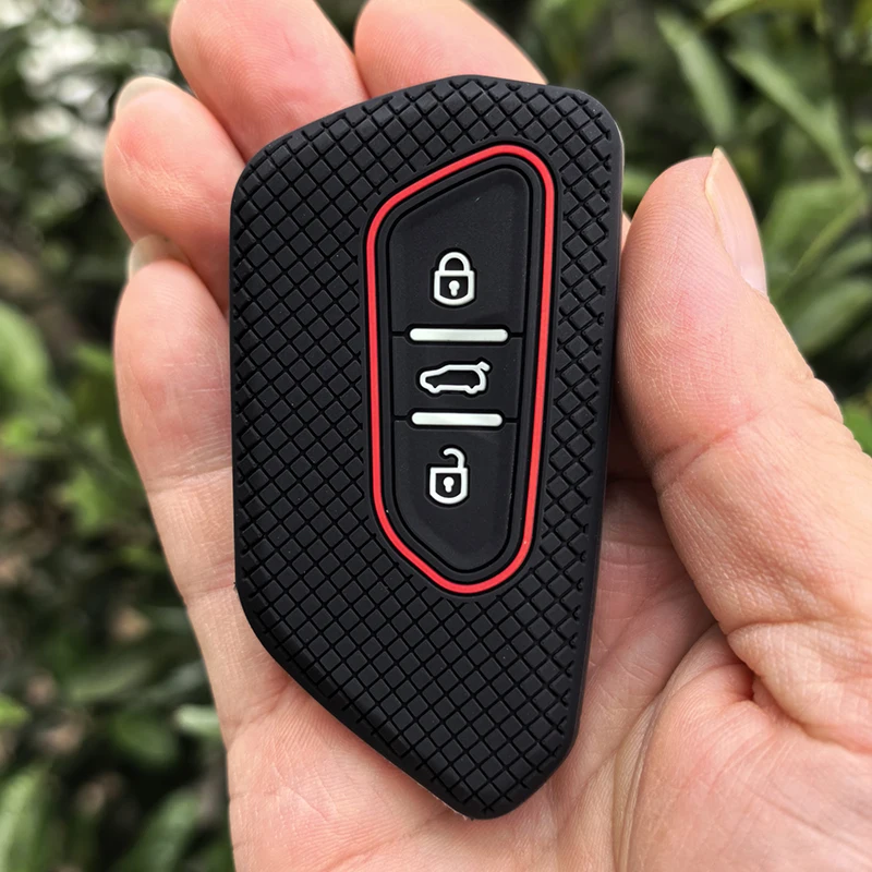 غطاء حافظة مفاتيح السيارة فوب لشركة فولكس فاجن فولكس فاجن/جولف 8 MK8 ID.3 ID.4 /Cupra/Skoda/Octavia A8/SEAT/Leon MK4 2020 2021/Formentor/Tarraco #3