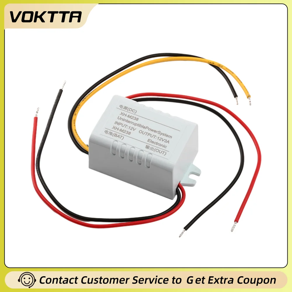 Mini Module UPS XH-M238, commutation automatique sans couture, contrôleur d'alimentation DC12V pour serveur de surveillance de routeur