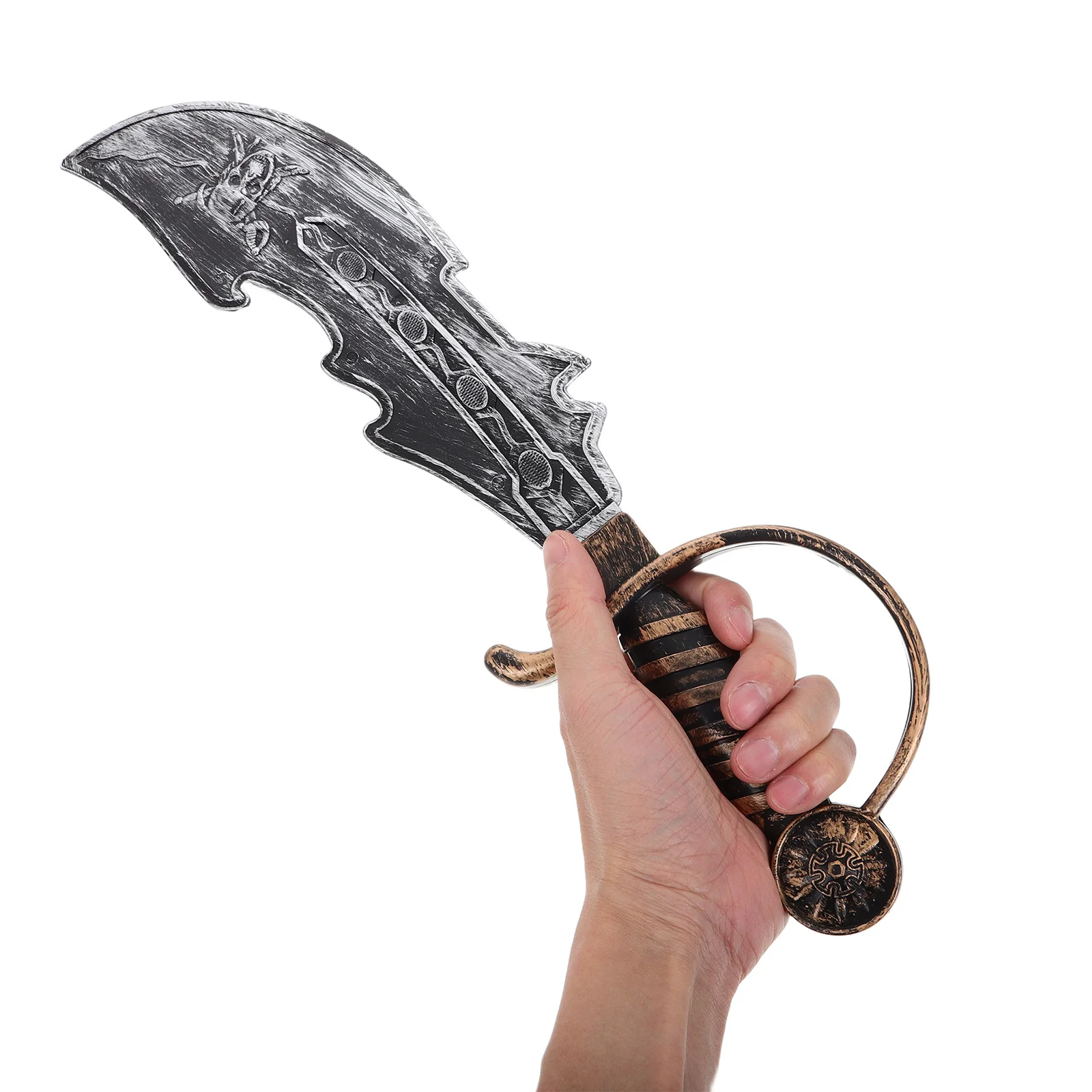 Akcesoria Pirackie Męskie Plastikowy Miecz Rekwizyt Kostiumowy na Halloween Realistyczny Design Cosplay Upominek na Imprezę Dekoracja Akcesoria Pirackie