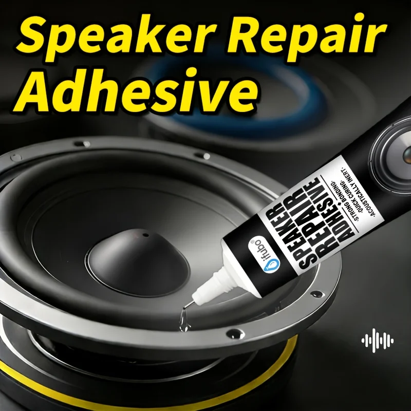 KJM Speaker Repair Adhesive For Cracked Speaker Surrounds Strong Rubber Seal Glue For Dust Caps Cones And Edge Repair