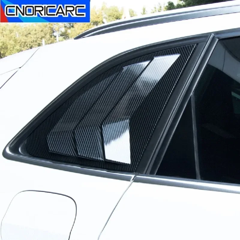 

Треугольная панель заднего окна автомобиля, украшение, жалюзи для Audi A3 8V Hatchback 2014-2019, аксессуар с карбоновой текстурой