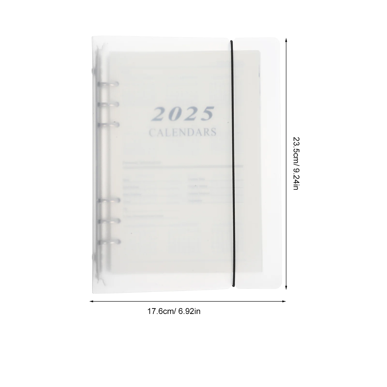 2025 Monthly Planner Appointment Book Loose-leaf Notebook Convenient Academic Frosted to Dos List Notepad