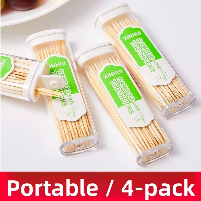 Portable Double-Headed Bamboo Tootis Individually Paaged for Home Use Disposable Personal Hygiene Cleaning Tools