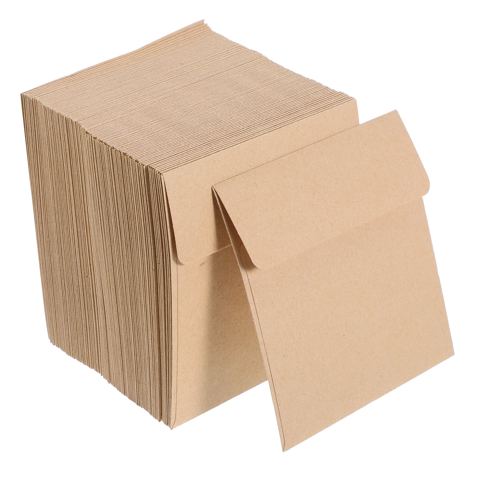 

100pcs Kraft Envelopes Mini Size Storage Small Greeting Cards Membership Coin File Cash Keys Note Tiny Envelopes