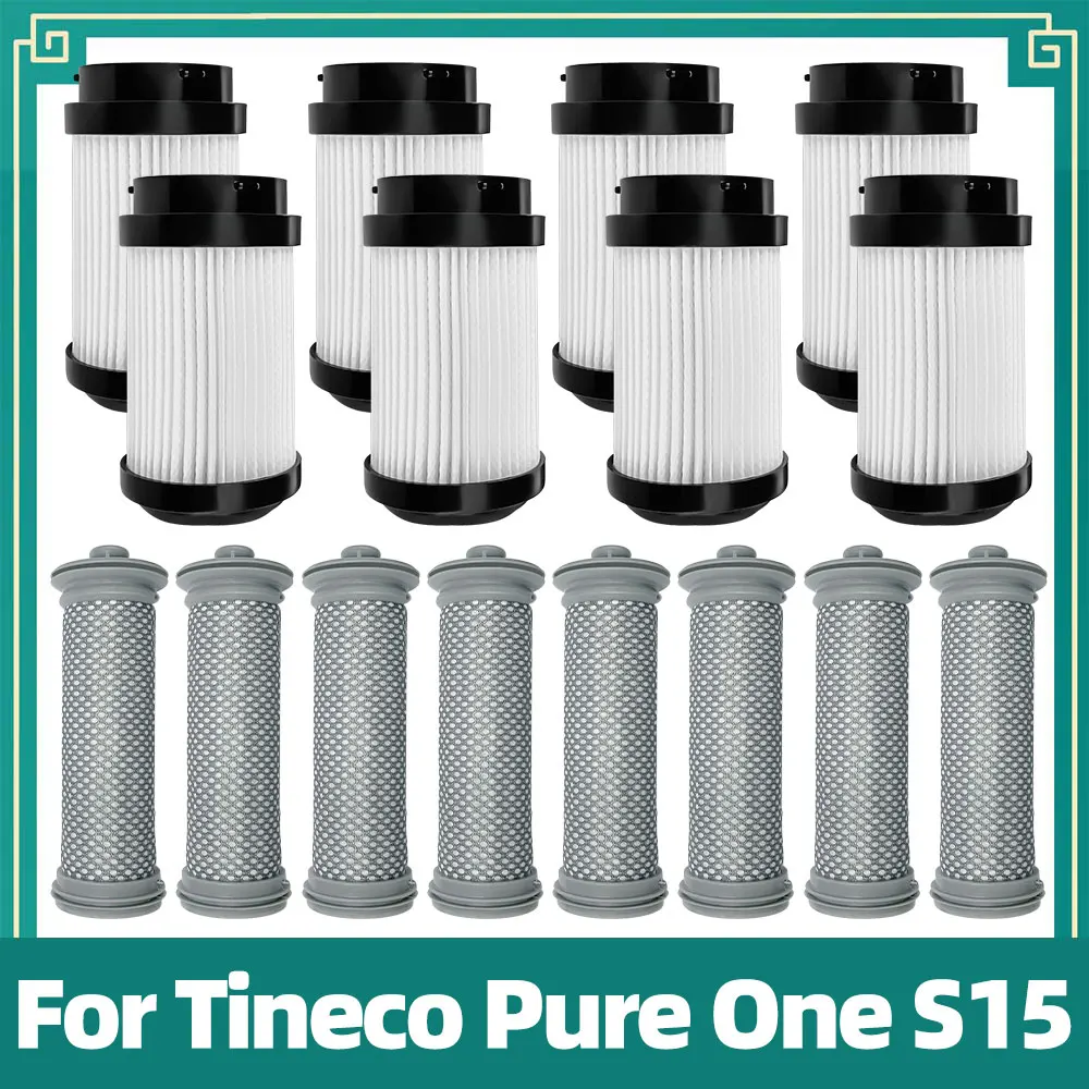Ersatzteile kompatibel mit dem Tineco Pure One S15 Staubsauger, Zubehör für Vor- und Nachfilter