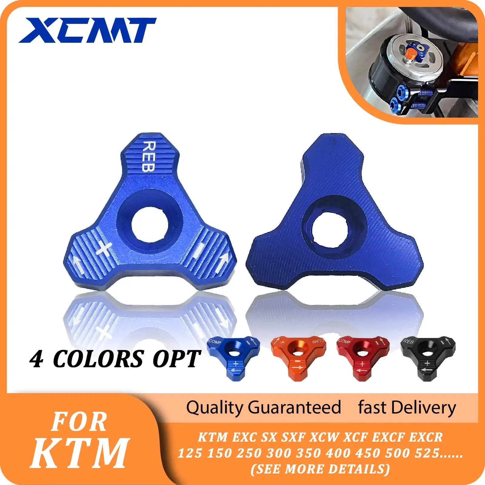 

CNC 48mm Front Shock Absorber Fork Knob Adjuster Bolt For KTM EXC SX SXF XCW XCF EXCF EXCR 125 150 250 300 350 400 450 500 525