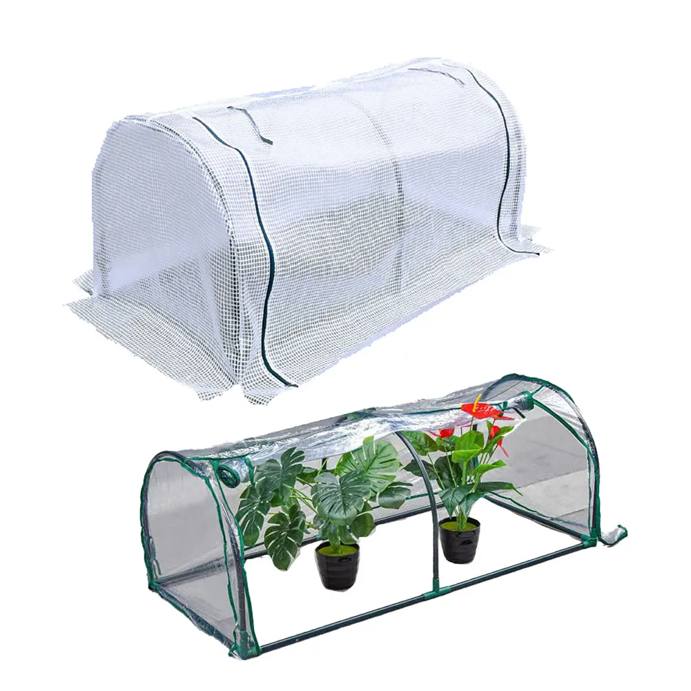 Garden Setup 120*60*50 Cm Tunnel Greenhouse Succulent Plant Protection Cover Plant Protection Indoor Outdoor Use