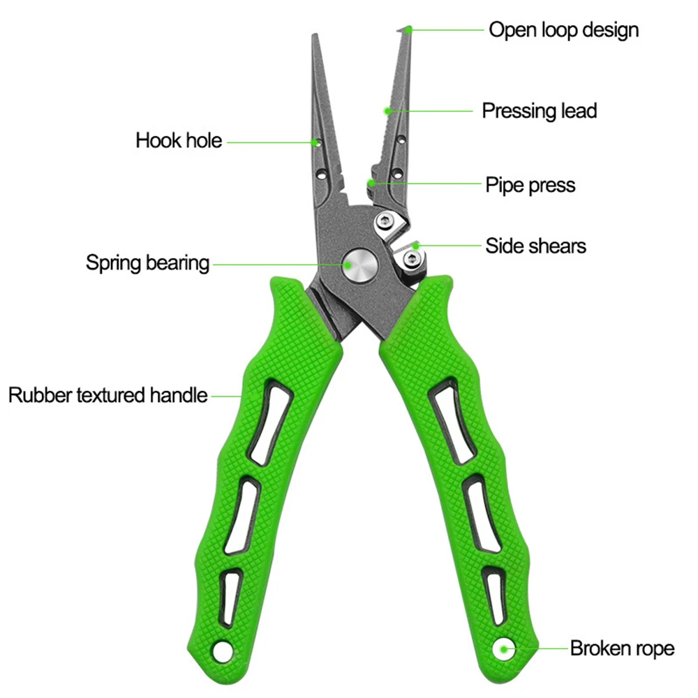 

Fishing Pliers Braid Multifunctional Scissors Pliers Remover Outdoor Fishing Tools Line Lure Cutter Hook Etc 420 Stainless Steel