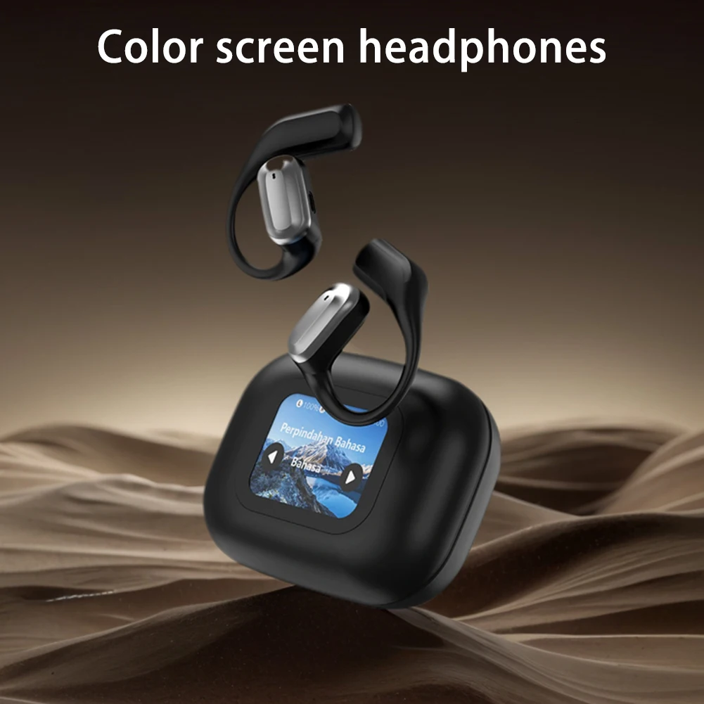 Intelligent Touch Screen Bluetooth-Compatible Wireless OWS Headphones Open Ear Earbuds Xp2 Earbuds for Workout Sports