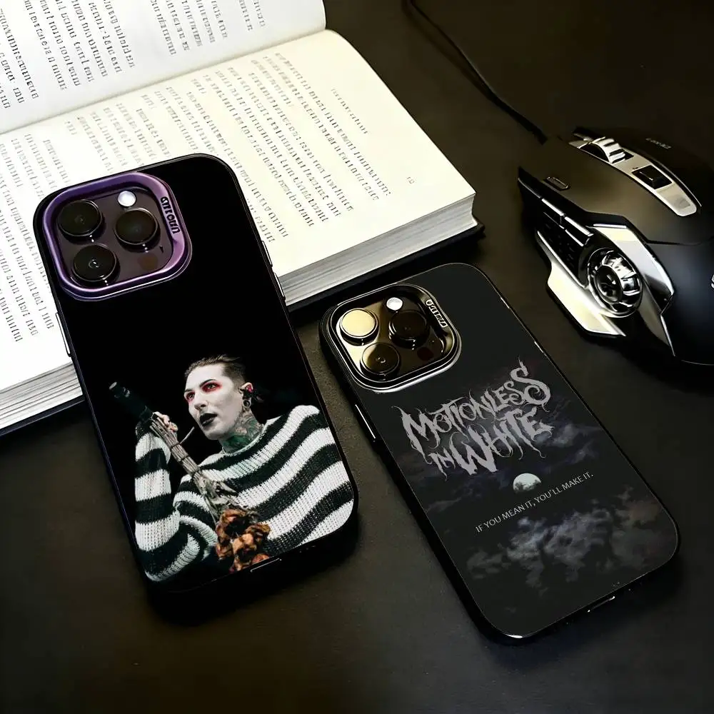 

M-Motionless In White Black Candy silver phone case Phone Case For iPhone17,16,15,14,13,12,11 Plus,Pro Max