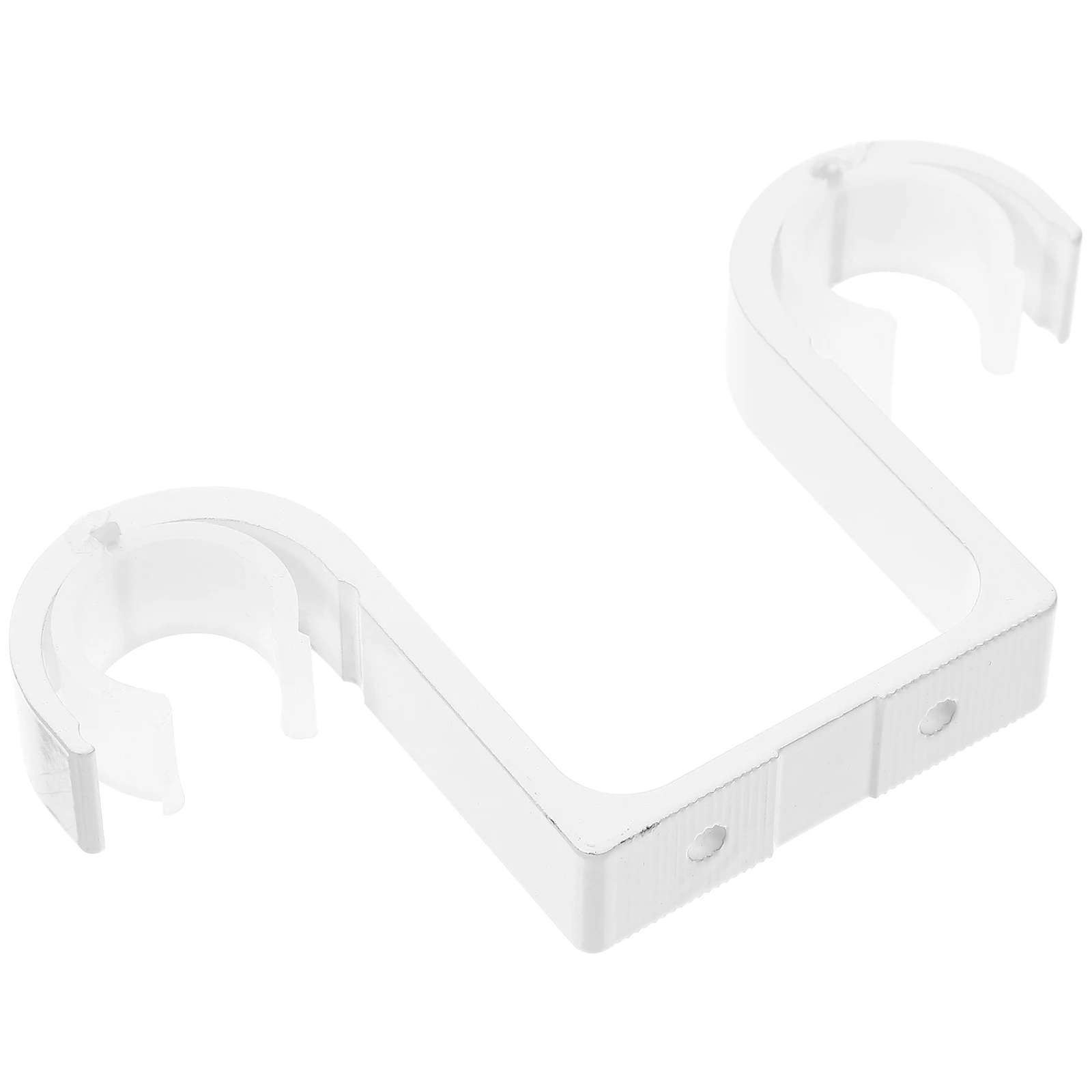 

Heavy Duty Aluminum Alloy Curtain Rod Bracket 28Mm Ceiling Mount Double Rod Holder Rust Resistant Metal Brackets For