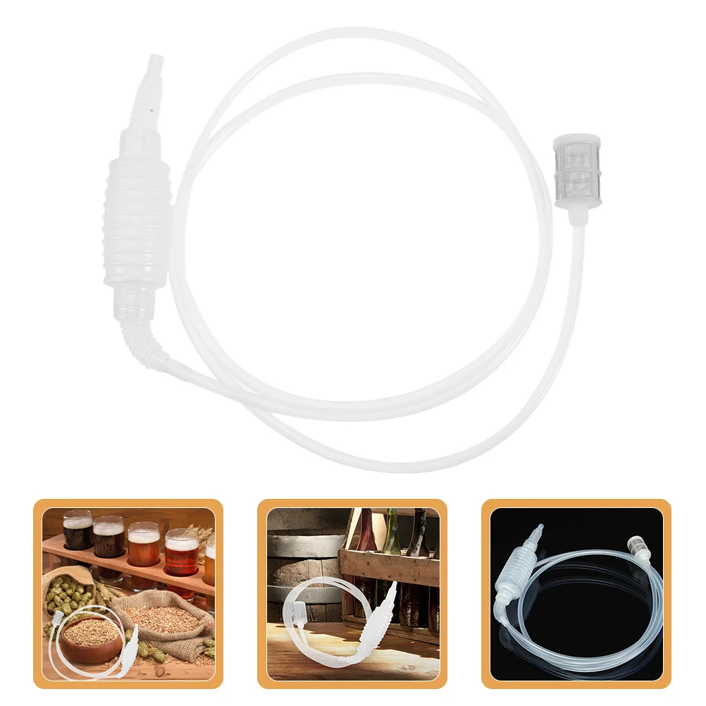

Wine Siphon Tube Plastic Flexible Hose Home Brew Tool Easy Transfer Wine Making Equipment Siphon Tube Pump Equipment