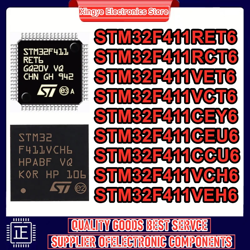 

STM32F411RET6 STM32F411RCT6 STM32F411VET6 STM32F411VCT6 STM32F411CEY6 STM32F411CEU6 STM32F411CCU6 STM32F411VCH6 STM32F411VEH6