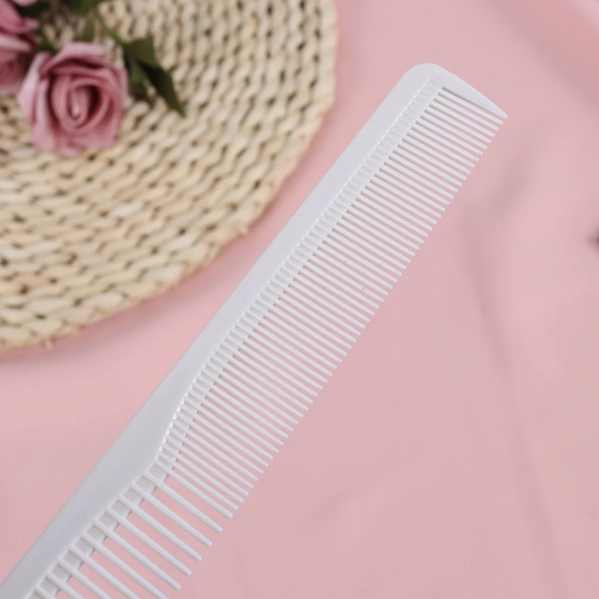 

5pcs Anti-Static Plastic Hair Combs For Salon Hotel Use Straight Teeth Styling Tools Women Fine Hair Cutting Double Side