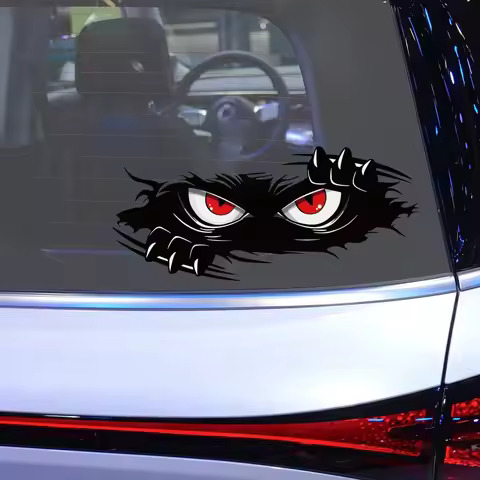 Funny Monster Car Stickers Peeking Monster Eyes Vinyl Decal Waterproof Self Adhesive Auto Styling Decoration Sticker Accessories