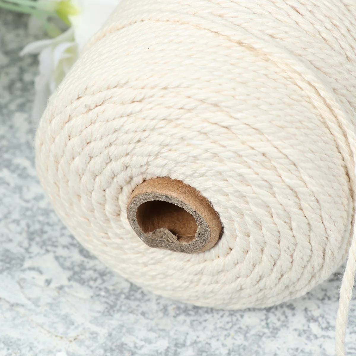 

200m 3mm Natural Cotton String Cord Multifunctional for Arts Crafts DIY Projects Gift Wrapping Durable Strong Touch