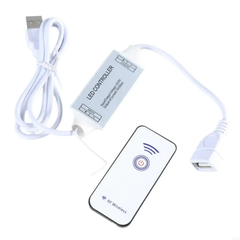 Q84A USB 5V 40W Interruptores alimentación con remoto inalámbrico, adaptador controlador RF 433MHz para lámpara, y más