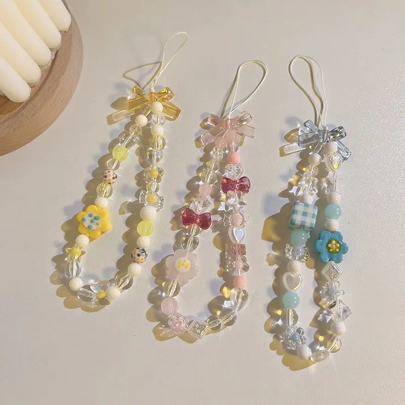 

Ремешок для мобильного телефона, новый INS ручной работы, красочный браслет из бисера, универсальный чехол для телефона, подвесные украшения, подвеска для камеры, цепочка