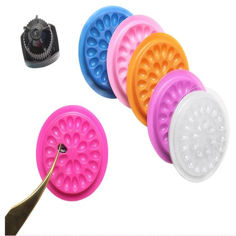 

Одноразовый держатель для клея для ресниц, клейкая поддон для клея для прививки ресниц, капельная прокладка