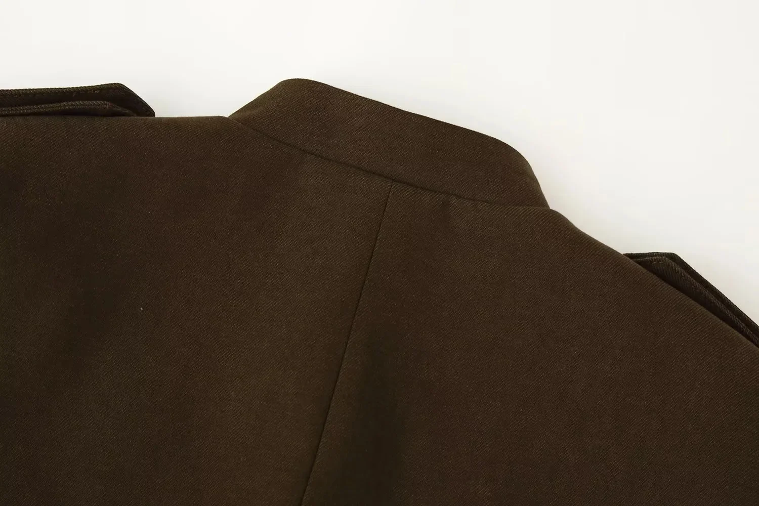 KONDALA Lässiger Vintage-Chic Damen-Blazer-Anzug mit O-Ausschnitt, einreihiger Blazer, lange, lockere Hose, Mode 2026 Herbst-Büroanzug – Detail 6