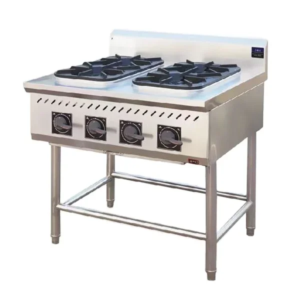 Gas Stove High Quality Stainless Steel Gas 6 Stove With Electronic Ignition Table Installation For Hotels Direct