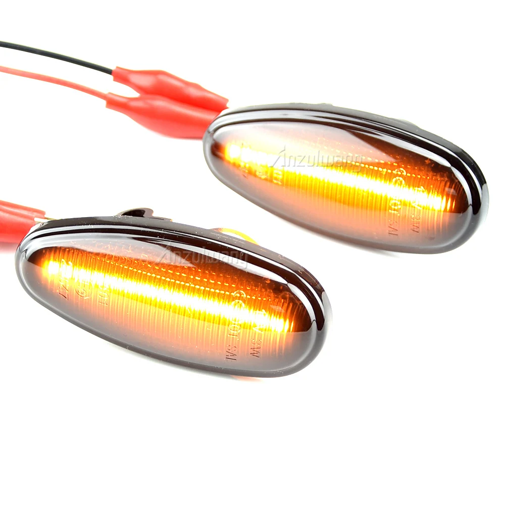 LED Dynamic Side Marker Lights Blinker Flowing Turn Signal Lamp For Mitsubishi Pajero Shogun 3 Sport K9 Galant Outlander Lancer