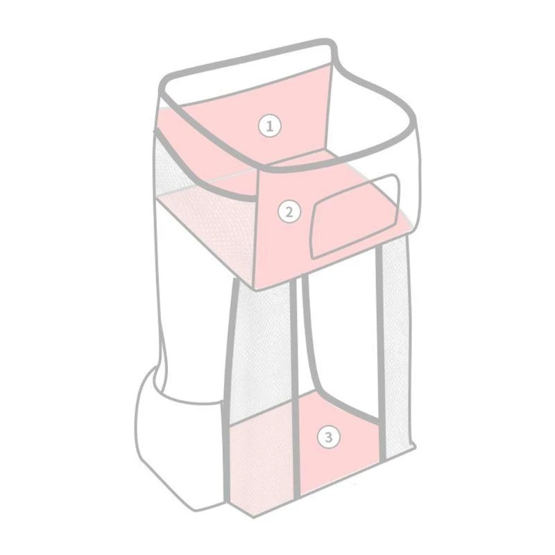 KX4B Diaper Stacker Hanging Storage Bags Nursery for Changing Table Crib or Wall Baby Shower Gifts
