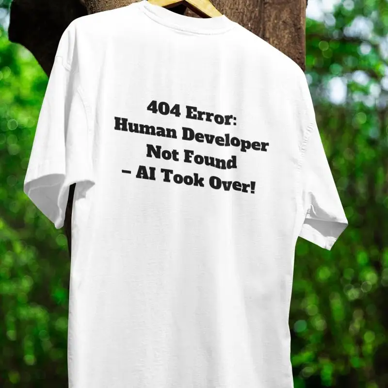 

Забавный проявитель человека 404, не found AI Took Over Softstyle, футболка, программатор, компьютерная наука, Geeky Tech