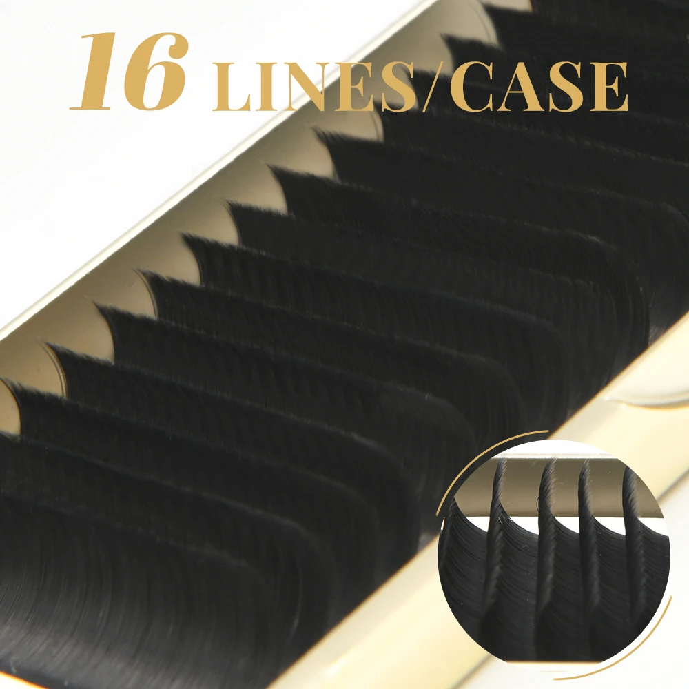 

16 Rows Individual Lashes Eeyelash Extension Faux Natural Soft False Eyelashes Russian Strip Lashes Classic Eyelash Extension