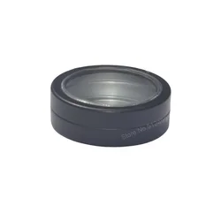 60Ml/2oz Matt Black Round Aluminum Tins Cans Screw Clear Window Cover Cosmetic Sample Storage Case Containers Jar Box