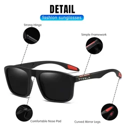 For Tesla Model 3 Model Y S X Men's sunglasses high-end luxury driving polarized glasses brand design anti-glare high-quality