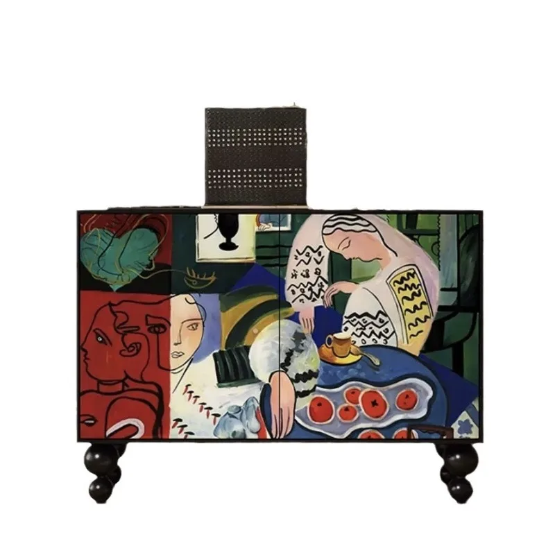 

Тумба из массива дерева, буфет, ретро-стиль, легкая роскошь для гостиной, современный минимализм для кухни, тумба для прихожей