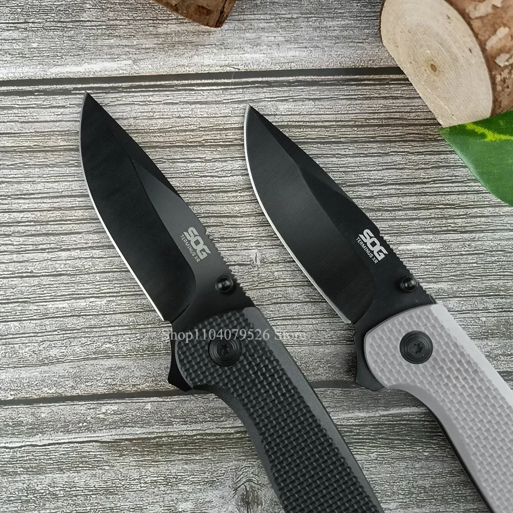 Portable EDC Hunting Folding Blade Knife D2 Steel Utility Tools Nylon Fiber Handle Outdoor Jungle Survival Knife Tactical Gear