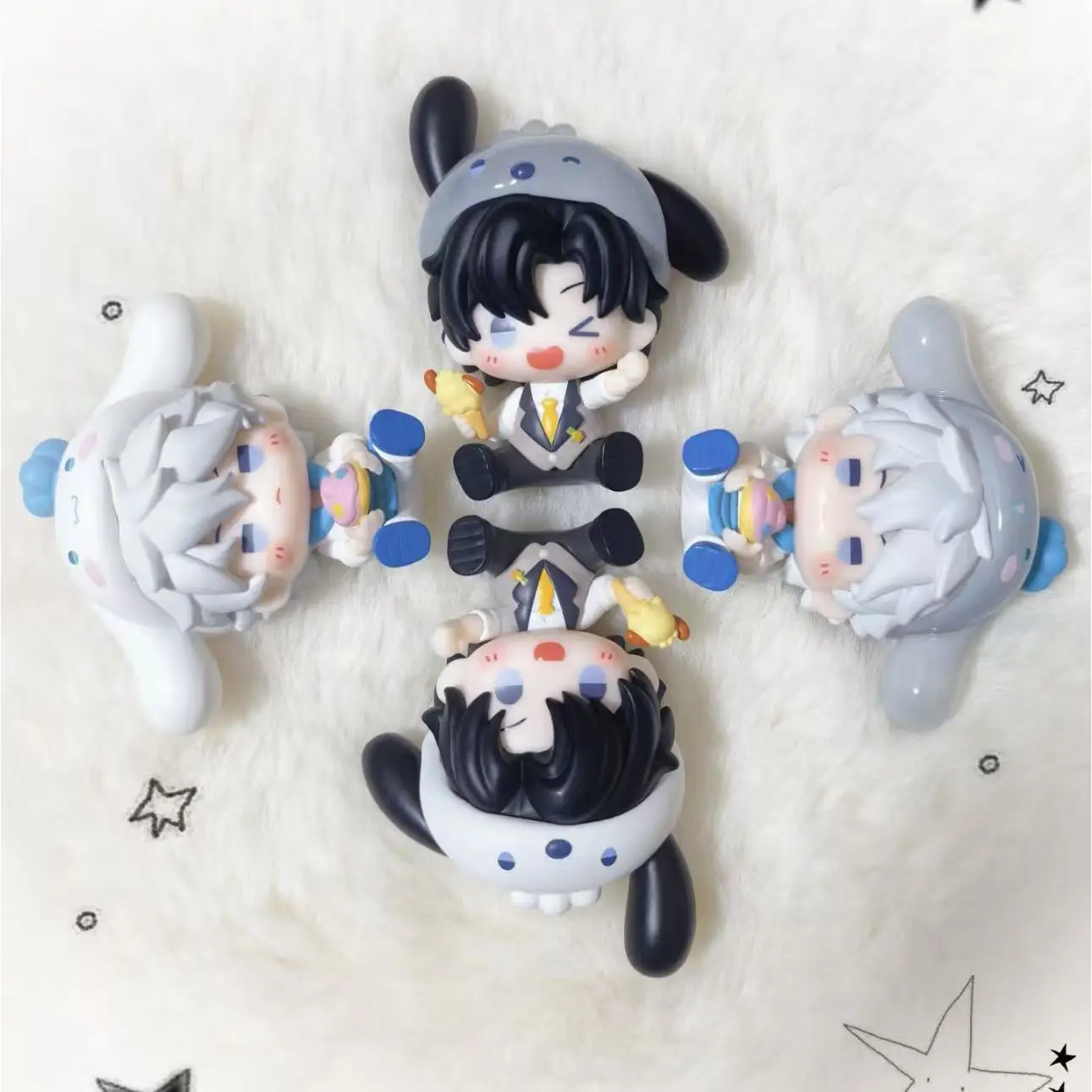Official Link Click Sanrio Sweet Time Mini Figurine Blind Box Cheng Xiaoshi Pochacco Lu Guang Cinnamoroll Hello Kitty Anime Toy view 6