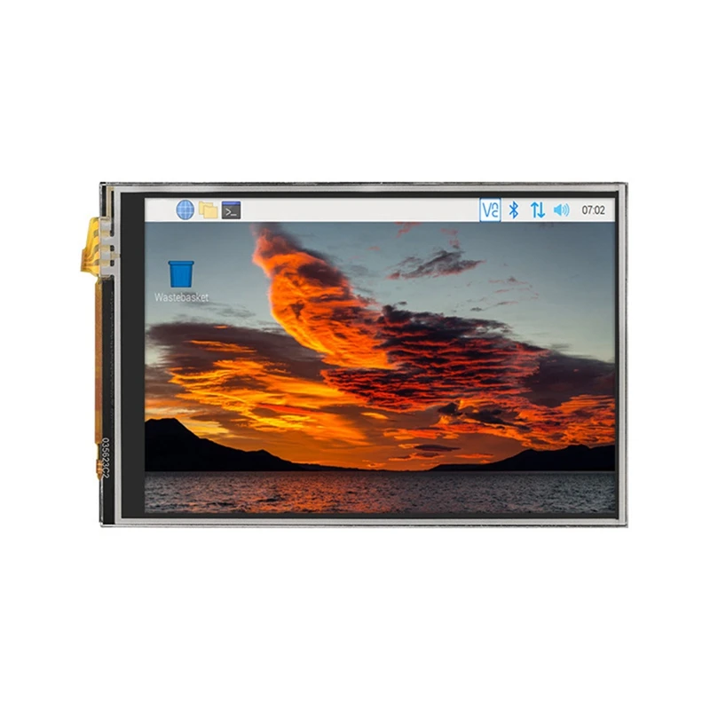 For Raspberry Pi 5 Touch Screen Kit 3.5 Inch Screen 60Fps Refresh Rate ABS Case Heat Sink With 32G TF Card For Pi 5