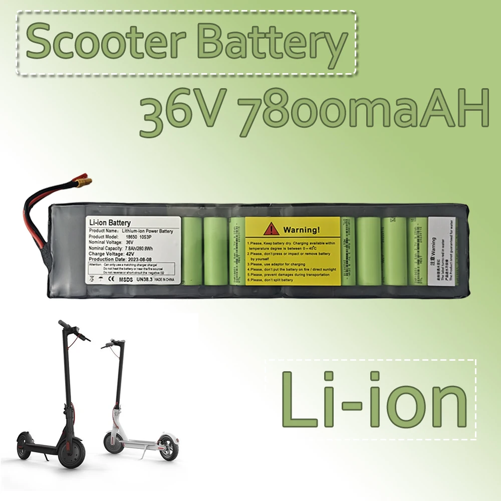 Protection Long-Lasting Range Without communica For Xiaomi M365 Electric Scooter 36V 7800mAh Li-ion Battery Pack Built-in BMS