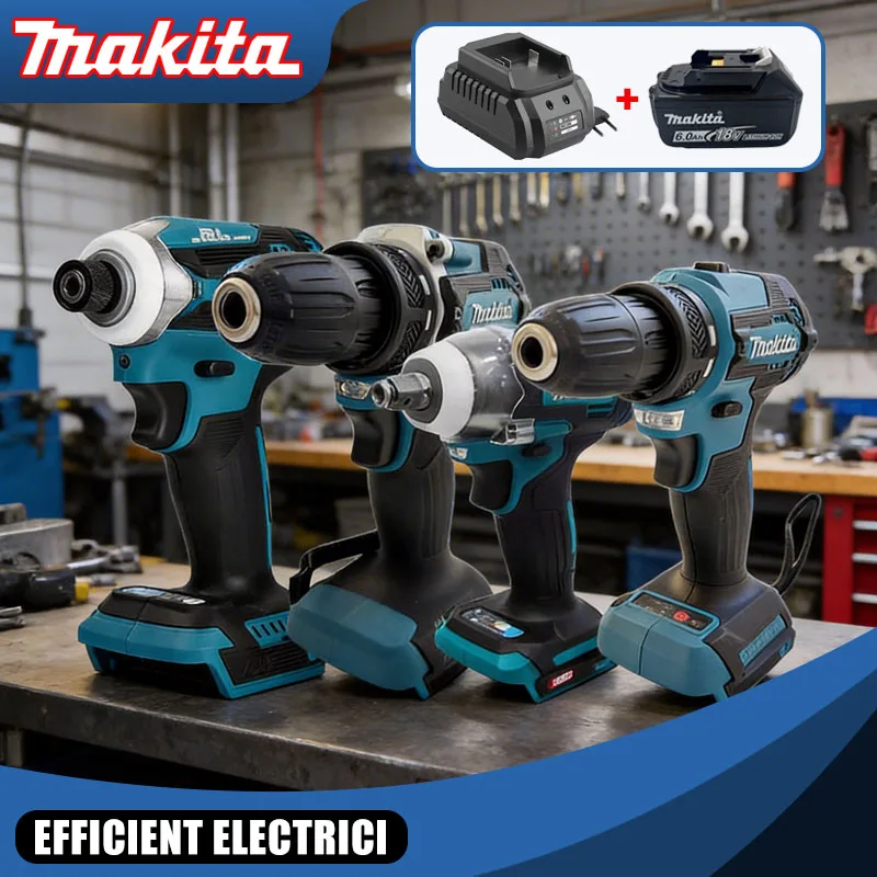 

Makita Multifunctional Power Tools:100/125mm Angle Grinder,Brushless Impact Driver,Electric Screwdriver,Cordless Tools